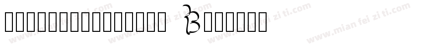 DSRefinedLetter B字体转换